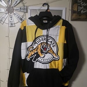 Tiger Cats Football Custom Patchwork Hoodie